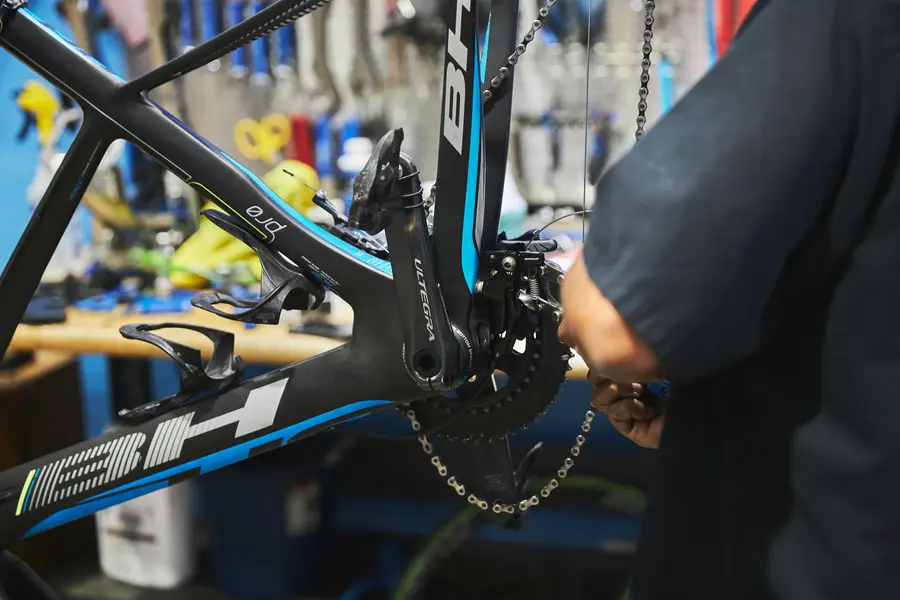 Veloservice bei E.H. Velo
